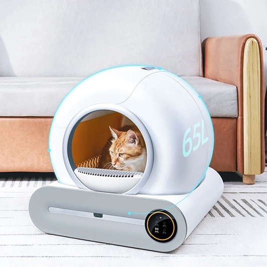 Smart Self-Cleaning Cat Litter Box with App Control & Odor Control