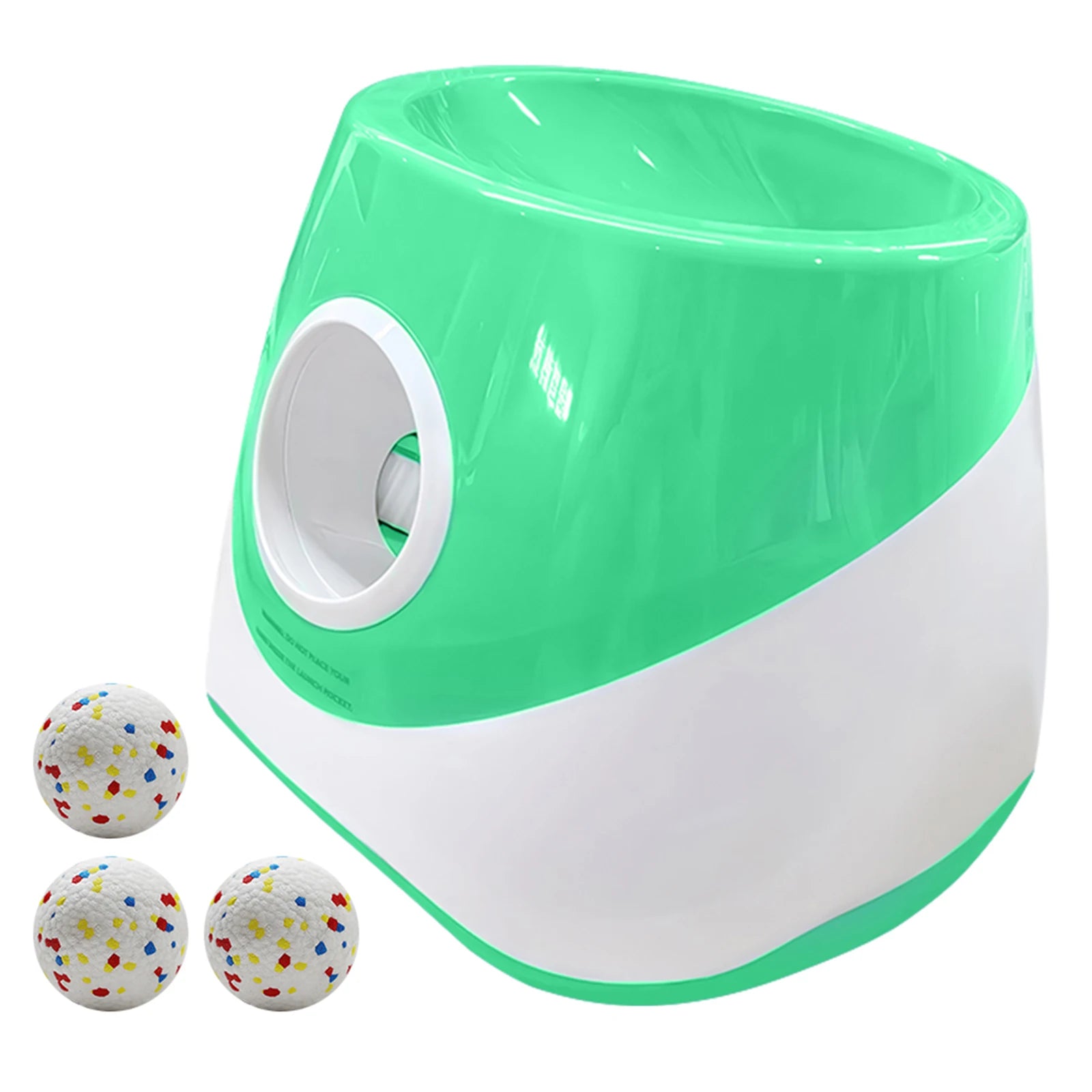 Automatic Dog Ball Launcher with 3 Tennis Balls Ball Thrower Machine Rechargeable Small Dog Ball Thrower for Medium & Small Dogs