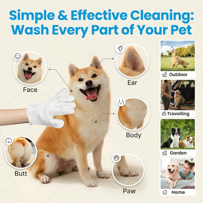 Pet Glove Wipes - (6 PCS/Pack)