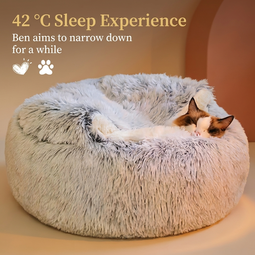 Plush Round Bed