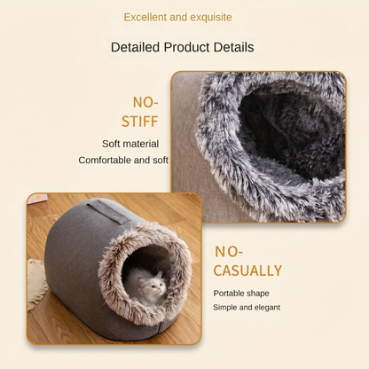 Portable Cozy Cat Bed with Handle