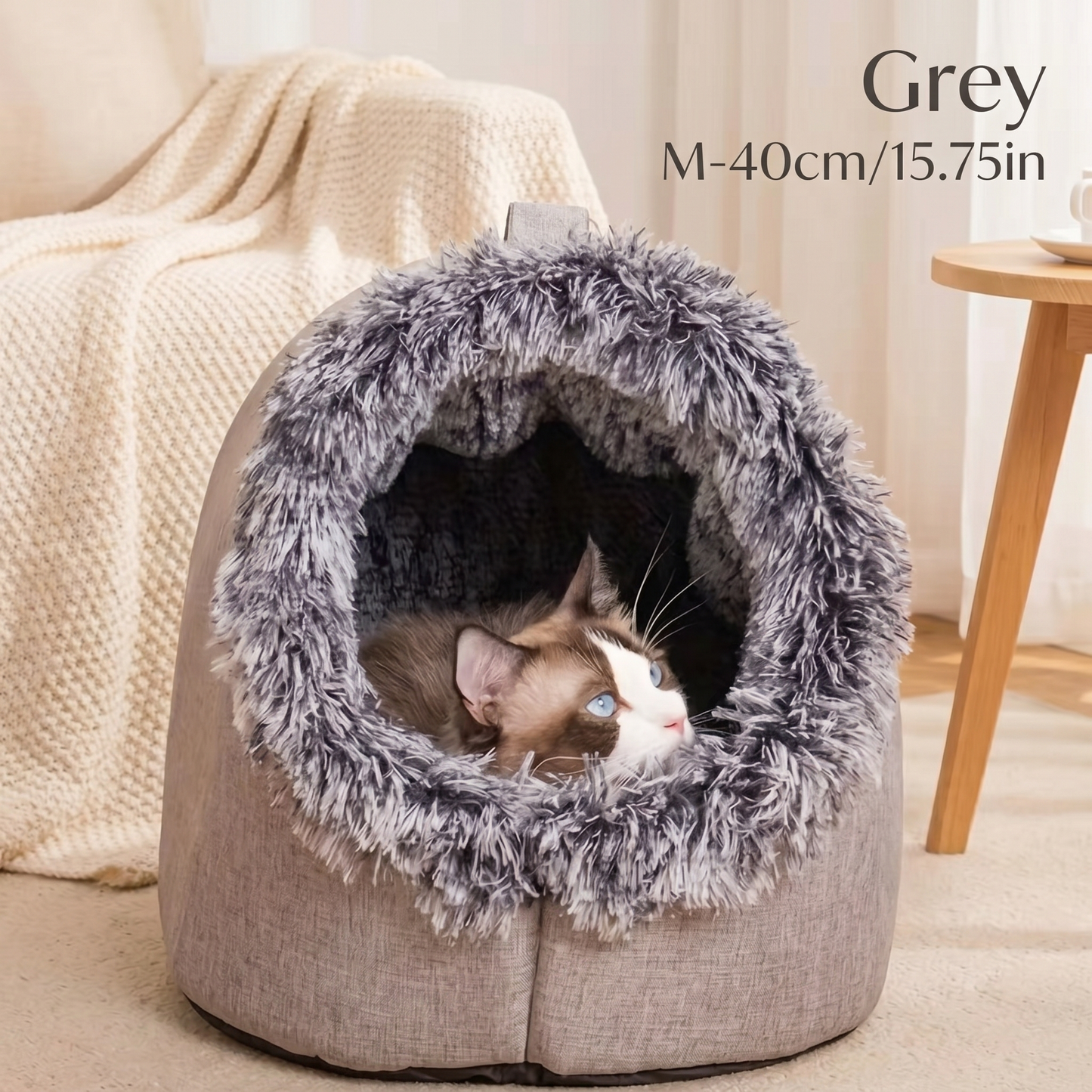Portable Cozy Cat Bed with Handle