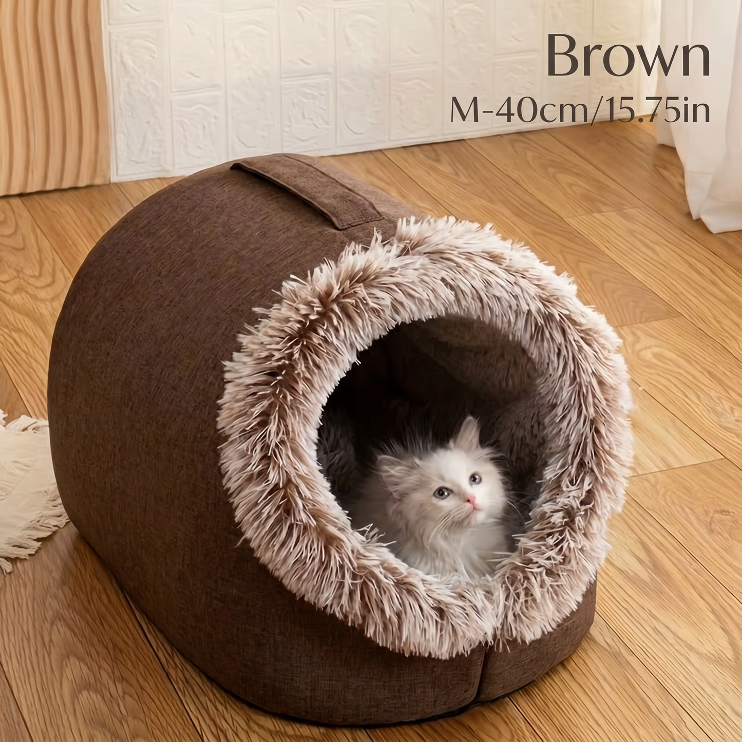 Portable Cozy Cat Bed with Handle