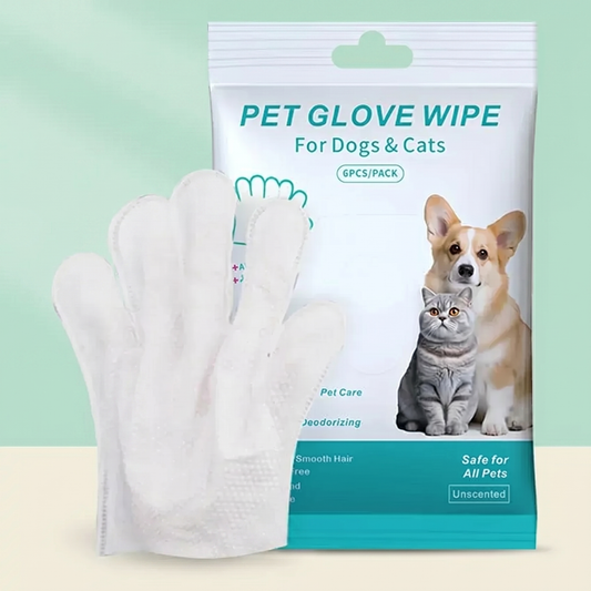 Pet Glove Wipes - (6 PCS/Pack)